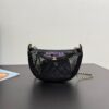 Replica Chanel SS25 Clutch With Chain  Mesh and Shiny Lambskin AP4572 Black