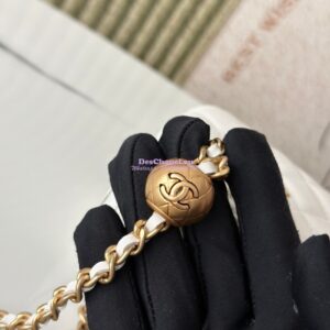 Replica Chanel New Mini Vanity With Charm Chain in Lambskin AP1447 White 2
