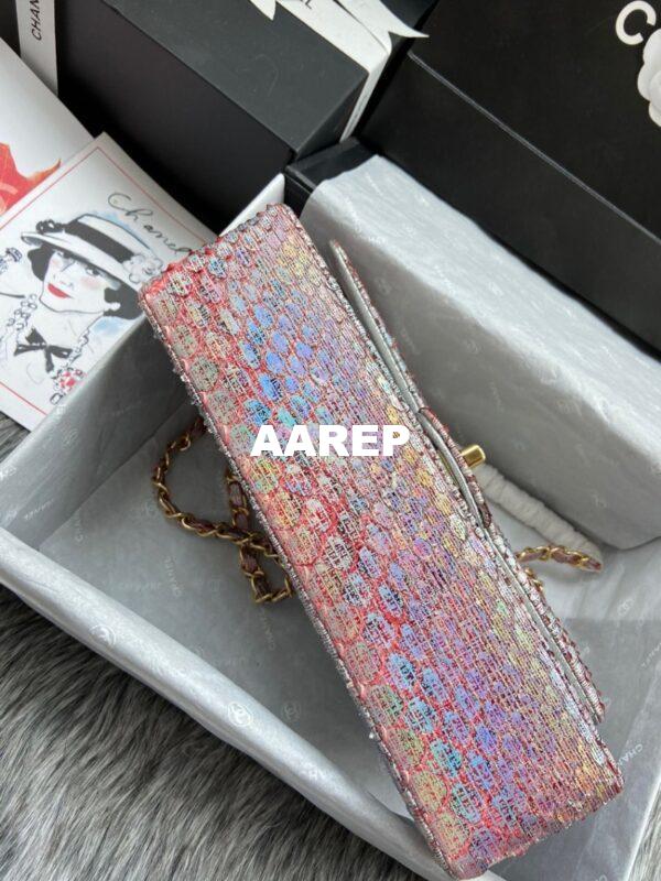 Replica Chanel Python Leather CF Classic Flap Bag Iridescent 30 7