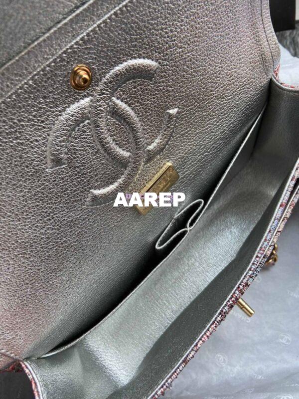 Replica Chanel Python Leather CF Classic Flap Bag Iridescent 30 9