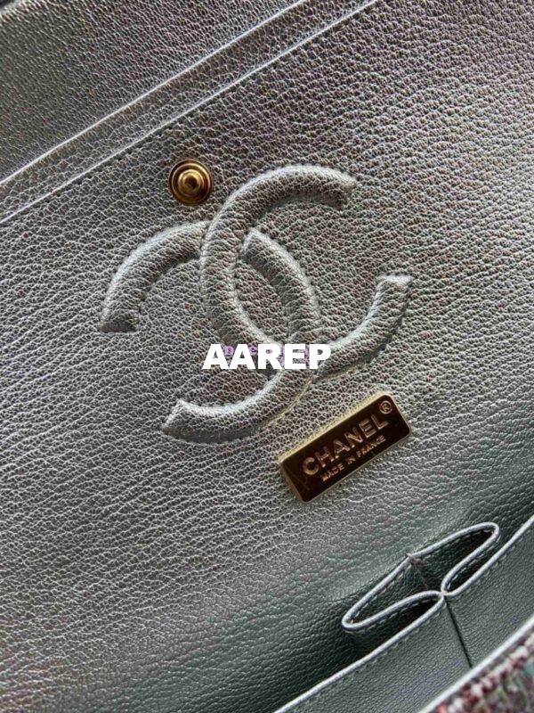 Replica Chanel Python Leather CF Classic Flap Bag Iridescent 30 10