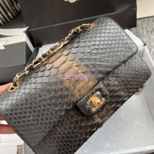 Replica Chanel Python Leather CF Classic Flap Bag 29 2