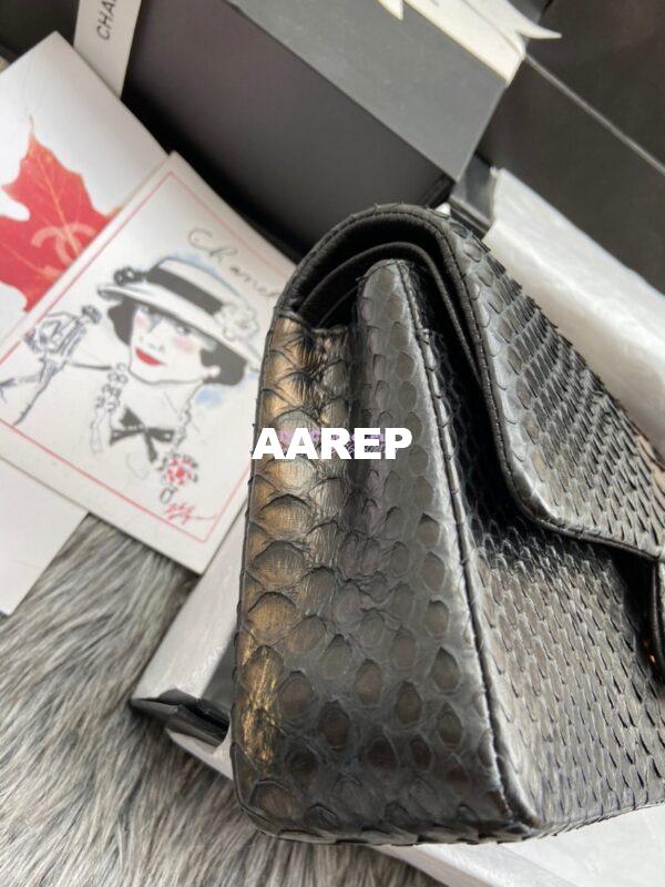 Replica Chanel Python Leather CF Classic Flap Bag 29 7