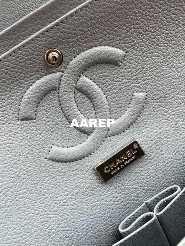 Replica Chanel Python Leather CF Classic Flap Bag Silvery 27 13