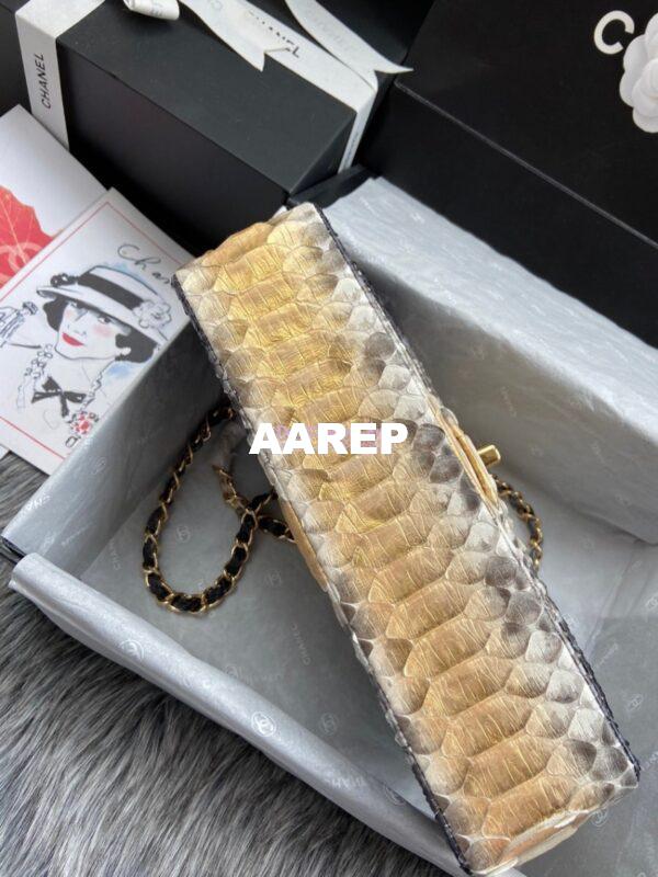 Replica Chanel Python Leather CF Classic Flap Bag 26 4