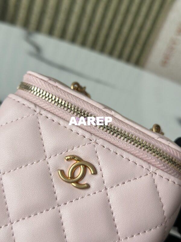 Replica Chanel New Mini Vanity With Charm Chain in Lambskin AP1447 Light Pink 7