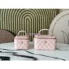 Replica Chanel 25A Relaunched Calfskin Mini / Small Flap Bag with Gold Charm Chain AS2649 AS2615 Light Blue 2