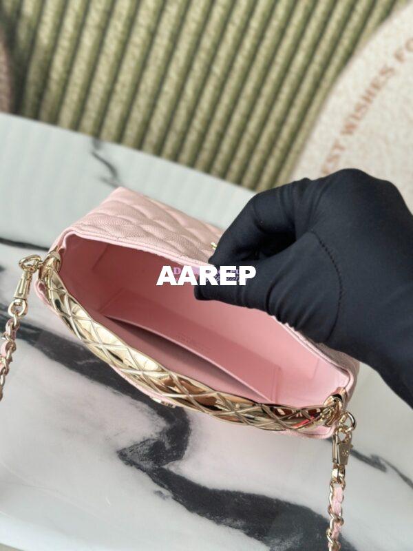 Replica Chanel 25S Limited Edition Grained Calfskin Vanity Box Bag with Top Handle AP4591 Light Pink 10