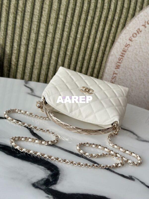 Replica Chanel 25S Limited Edition Grained Calfskin Vanity Box Bag with Top Handle AP4591 White 4