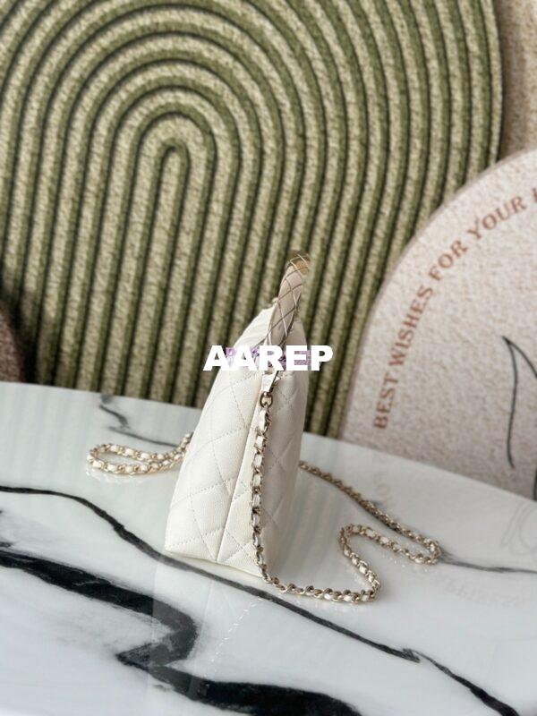 Replica Chanel 25S Limited Edition Grained Calfskin Vanity Box Bag with Top Handle AP4591 White 7