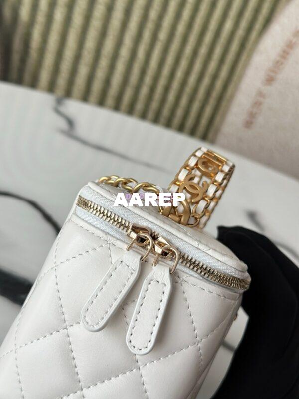 Replica Chanel 25C Lambskin Vanity with Chain AP2805 White 8