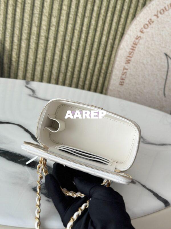 Replica Chanel 25C Lambskin Vanity with Chain AP2805 White 9