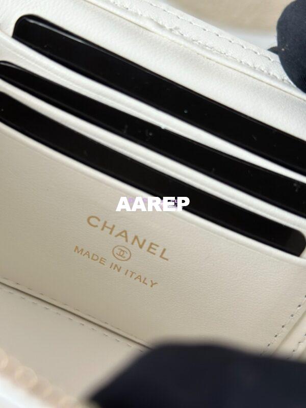 Replica Chanel 25C Lambskin Vanity with Chain AP2805 White 10