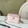 Replica Chanel 25C Lambskin Vanity with Chain AP2805 Black 2