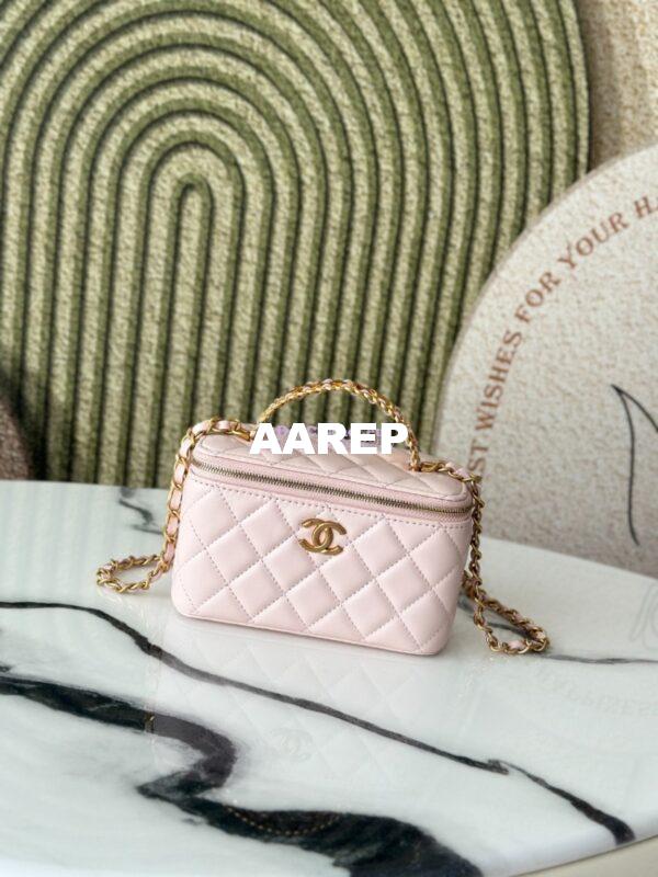 Replica Chanel 25C Lambskin Vanity with Chain AP2805 Light Pink 3