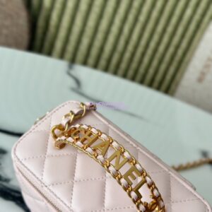 Replica Chanel 25C Lambskin Vanity with Chain AP2805 Light Pink 2