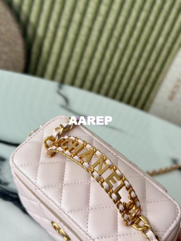 Replica Chanel 25C Lambskin Vanity with Chain AP2805 Light Pink 4
