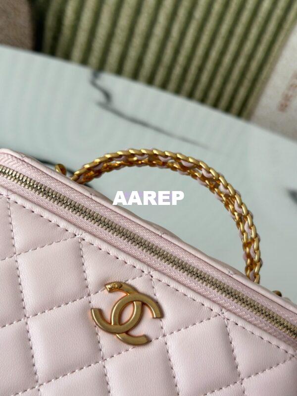 Replica Chanel 25C Lambskin Vanity with Chain AP2805 Light Pink 5