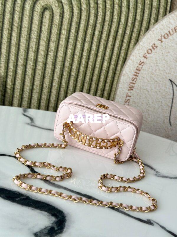 Replica Chanel 25C Lambskin Vanity with Chain AP2805 Light Pink 6