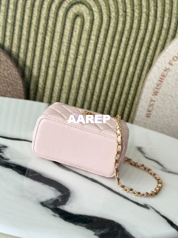 Replica Chanel 25C Lambskin Vanity with Chain AP2805 Light Pink 10