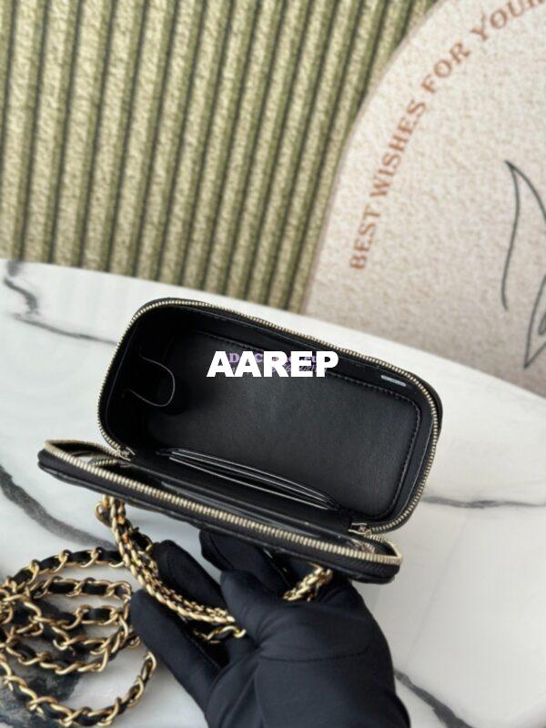Replica Chanel 25C Lambskin Vanity with Chain AP2805 Black 9