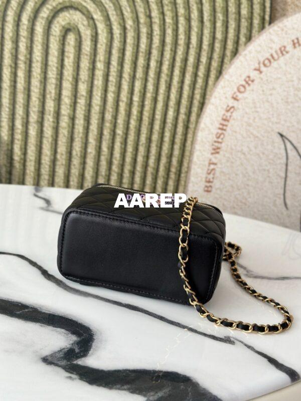 Replica Chanel 25C Lambskin Vanity with Chain AP2805 Black 10
