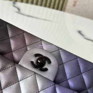 Replica Chanel Medium CF Classic Double Flap Bag in Iridescent Metallic Calfskin Limited Edition 2