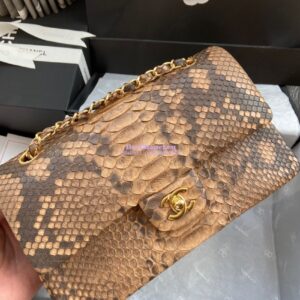 Replica Chanel Python Leather CF Classic Flap Bag 25 2