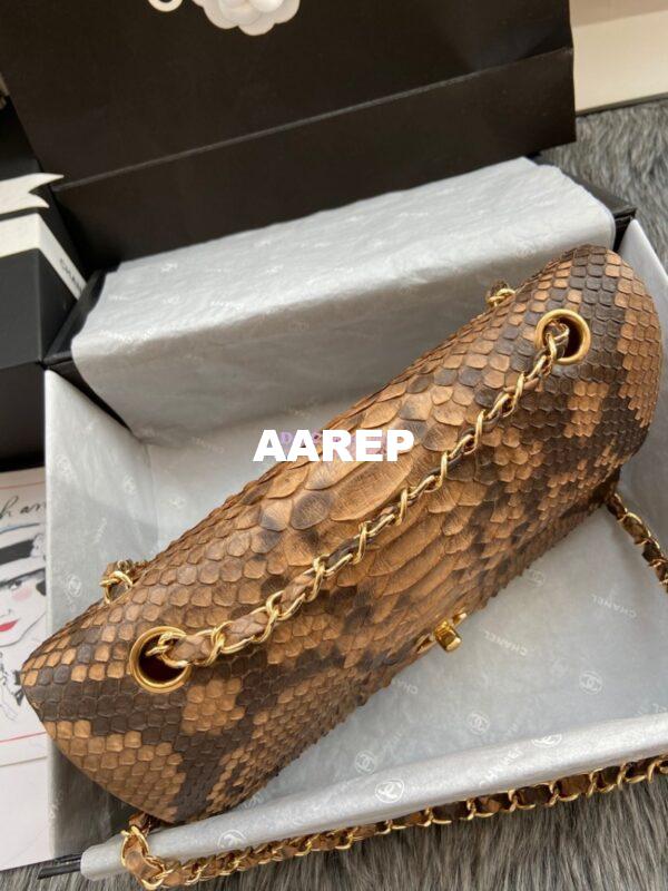 Replica Chanel Python Leather CF Classic Flap Bag 25 5