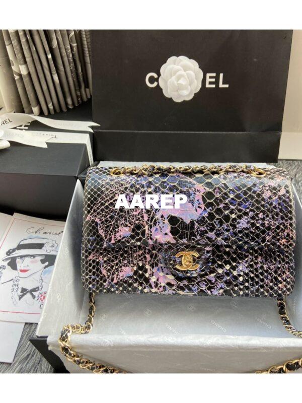 Replica Chanel Python Leather CF Classic Flap Bag 24 3