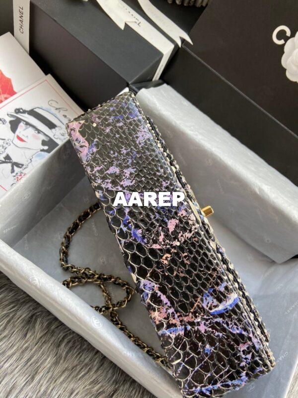 Replica Chanel Python Leather CF Classic Flap Bag 24 6