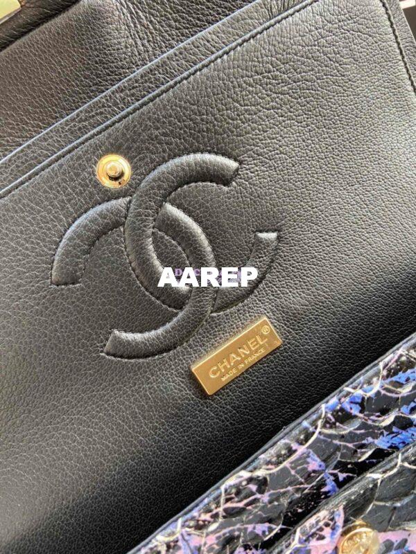 Replica Chanel Python Leather CF Classic Flap Bag 24 9