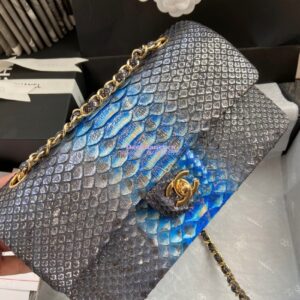 Replica Chanel Python Leather CF Classic Flap Bag 23 2