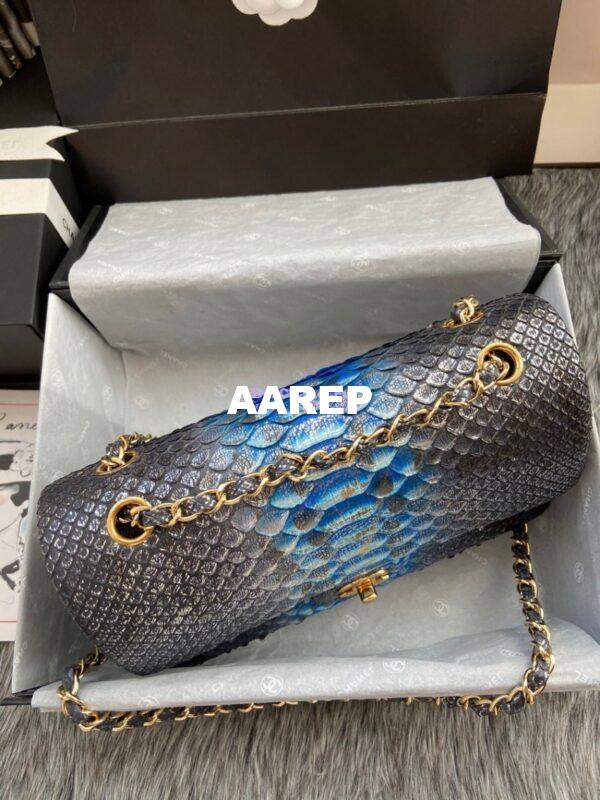 Replica Chanel Python Leather CF Classic Flap Bag 23 5