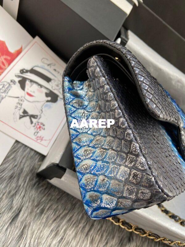 Replica Chanel Python Leather CF Classic Flap Bag 23 6