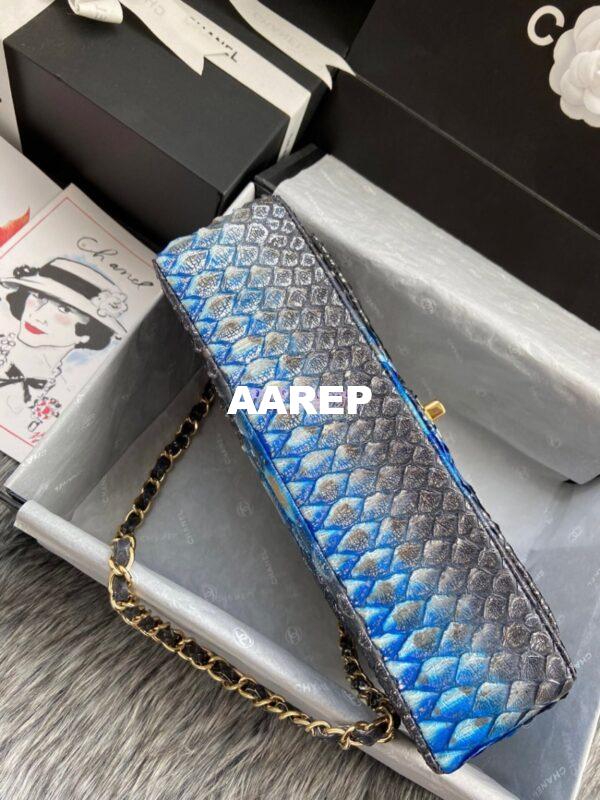 Replica Chanel Python Leather CF Classic Flap Bag 23 7