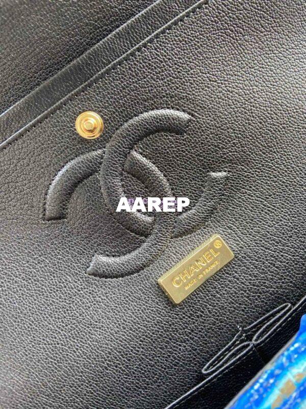 Replica Chanel Python Leather CF Classic Flap Bag 23 10