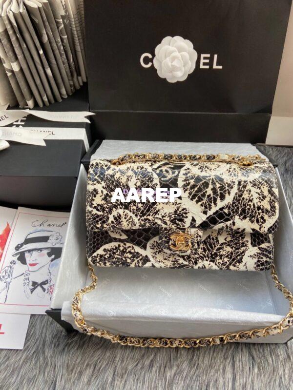 Replica Chanel Python Leather CF Classic Flap Bag 22 3