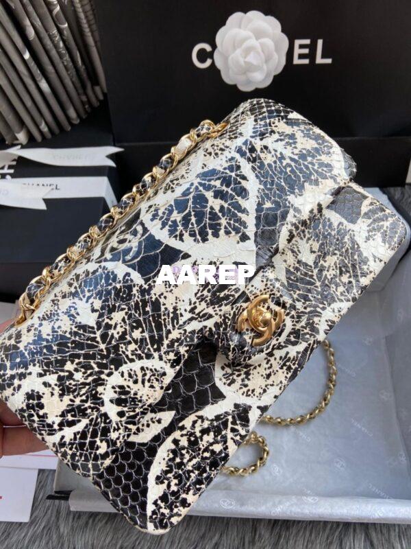 Replica Chanel Python Leather CF Classic Flap Bag 22 5
