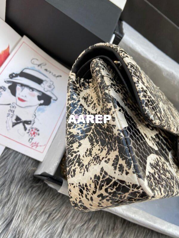 Replica Chanel Python Leather CF Classic Flap Bag 22 6
