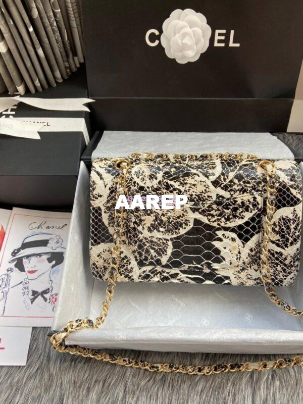 Replica Chanel Python Leather CF Classic Flap Bag 22 7