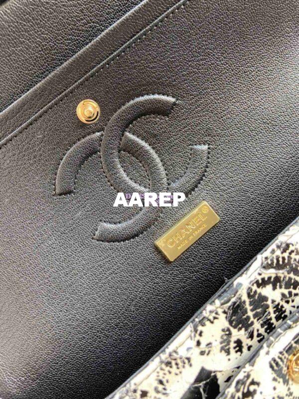 Replica Chanel Python Leather CF Classic Flap Bag 22 11