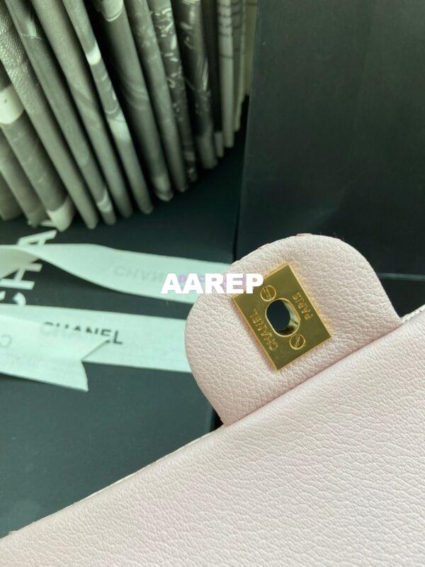 Replica Chanel Python Leather CF Classic Flap Bag Blush 20 11