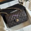 Replica Chanel Small Classic Double Flap Bag 23cm Lambskin Dark Coffee 2