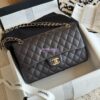 Replica Chanel 19 Large Flap Bag AS1161 Lambskin Dark Brown 2