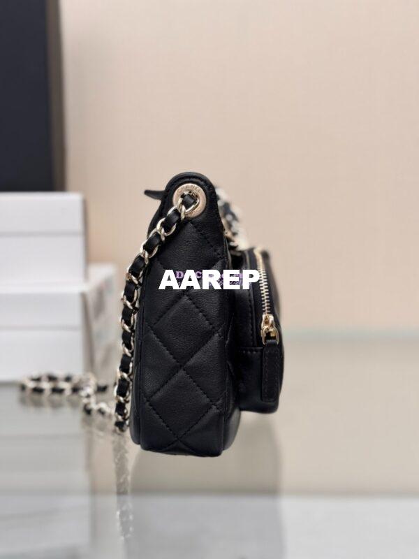 Replica Chanel Clutch With Chain Lambskin & Gold-Tone Metal AP4349 Black 6