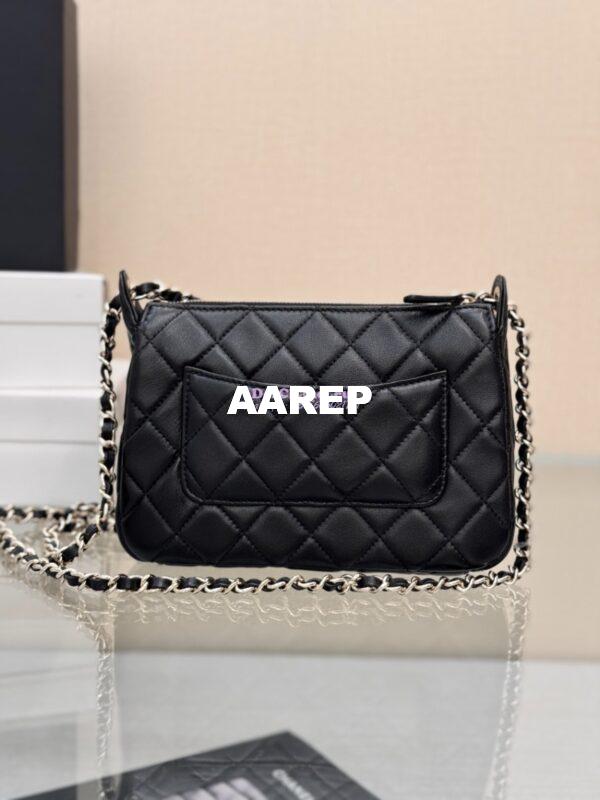 Replica Chanel Clutch With Chain Lambskin & Gold-Tone Metal AP4349 Black 13