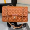 Replica Chanel CF 1112 Classic Flap Bag Qulited Lambskin with Light Gold Hardware in Luxe Grey
