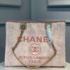 Replica Chanel Deauville Mixed Fibers Calfskin Shopping Bag A66941 Green 2