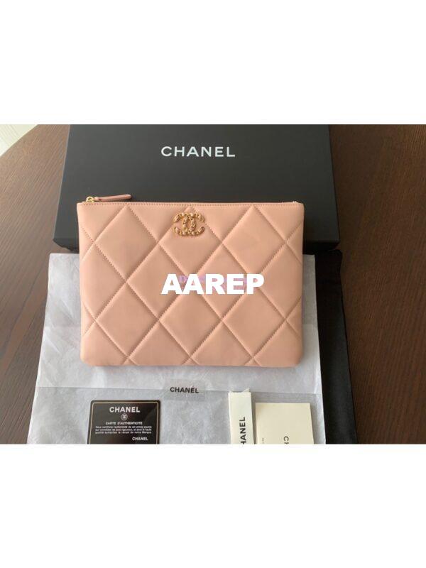 Replica Chanel 19 Pouch AP0951 Blush